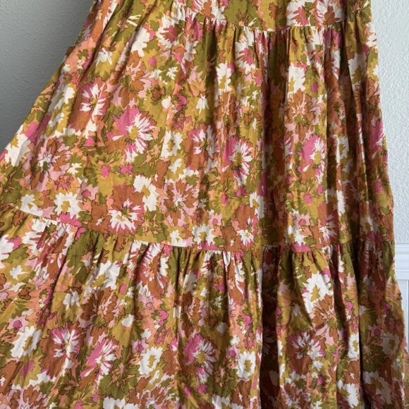 House of Harlow Tiered Maxi Dress Backless Ribbon Ruffle Bohemian - Picture 2 of 13